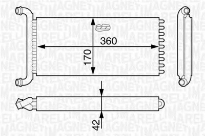 MAGNETI MARELLI 350218321000 -  Теплообменник, отопление салона